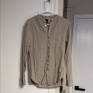 Tan Button-Up Shirt